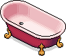 Romantische Badewanne