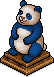 Blauer Pandabär