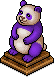 Violetter Pandabär