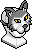 Räuberischer Wolf Maske