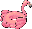 Aufblasbarer Flamingo