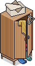 Unordentlicher Schrank