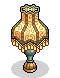 Staubige alte Lampe