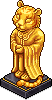 Goldene Tigerstatue