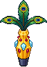 Pfauenvase