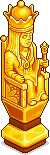 Goldene Damen-Schachfigur