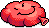 Rotes Smiley-Furzkissen