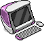 Pinker Plastik-PC