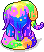 Neon Elefanten-Statue