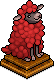 Rotes Kuschelschaf
