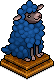 Blaues Kuschelschaf