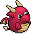 Roter Plüschdrache