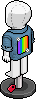 Regenbogenflicken-Jacke