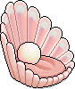 Pinke schwimmende Perle