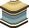 Aquamarine Goldmode-Ecktheke