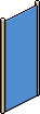 Blauer Goldmode-Raumteiler
