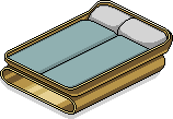 Aquamarin Goldmode-Doppelbett