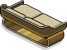 Beiges Goldmode-Sofa