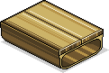 Großer Goldmode-Esstisch