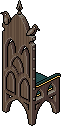 Grusel-Thron in Blau