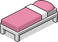 Einzelbett in pink