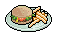 Teller mit Burger