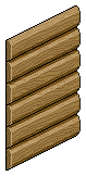 Hölzerne Hüttenwand