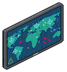 Weltweiter Satellitenbildschirm