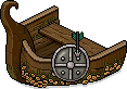 Wikinger Langschiff Rückteil