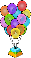 Regenbogenballons