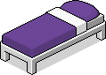 Einzelbett in lila