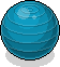 Blauer Gymnastikball