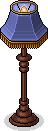 Lavendelfarbene Lampe